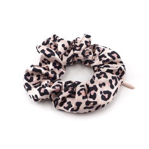 All Saints pink & black leopard print scrunchie